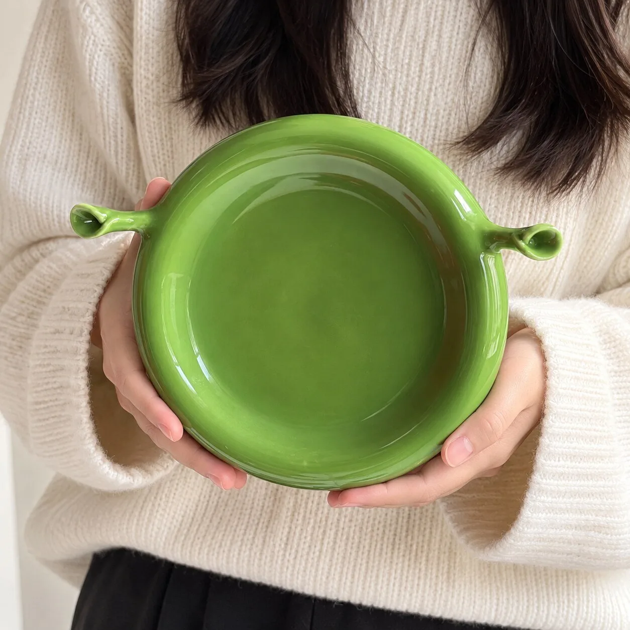 Shrek Plates Green Ceramic Ogre Serving Dish Unique Kitchen Tableware Gift 7 Shrek Plates Green Ceramic Ogre Serving Dish Unique Kitchen Tableware Gift