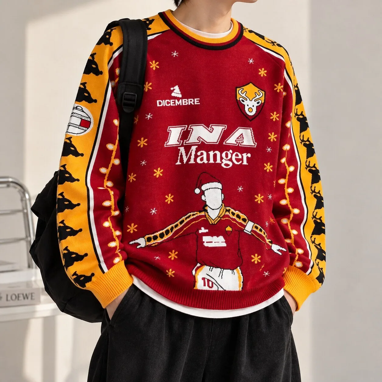 INA Manger Christmas Jumper 2026 Funny AS Roma Football Holiday Sweatshirt 10 INA Manger Christmas Jumper 2026 Funny AS Roma Football Holiday Sweatshirt