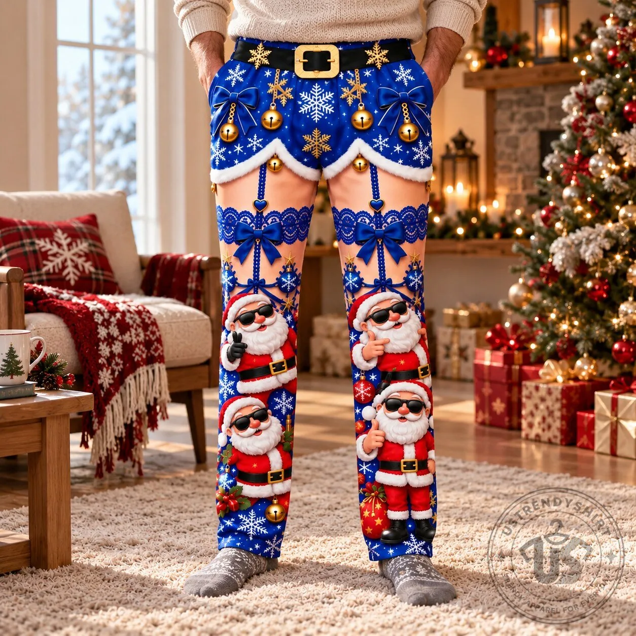 Funny Ugly Christmas Pants 3D Print Gingerbread Santa Reindeer Holiday 7 Funny Ugly Christmas Pants 3D Print Gingerbread Santa Reindeer Holiday
