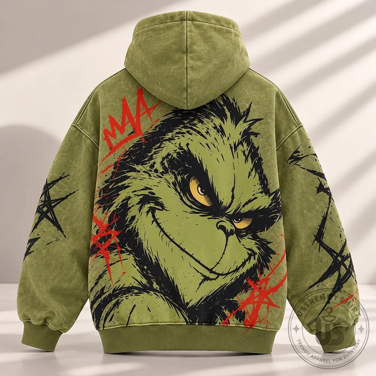 Grinch Full Zip Mask Hoodie Y2K Graphic Green Streetwear Jacket 8 Grinch Full Zip Mask Hoodie Y2K Graphic Green Streetwear Jacket