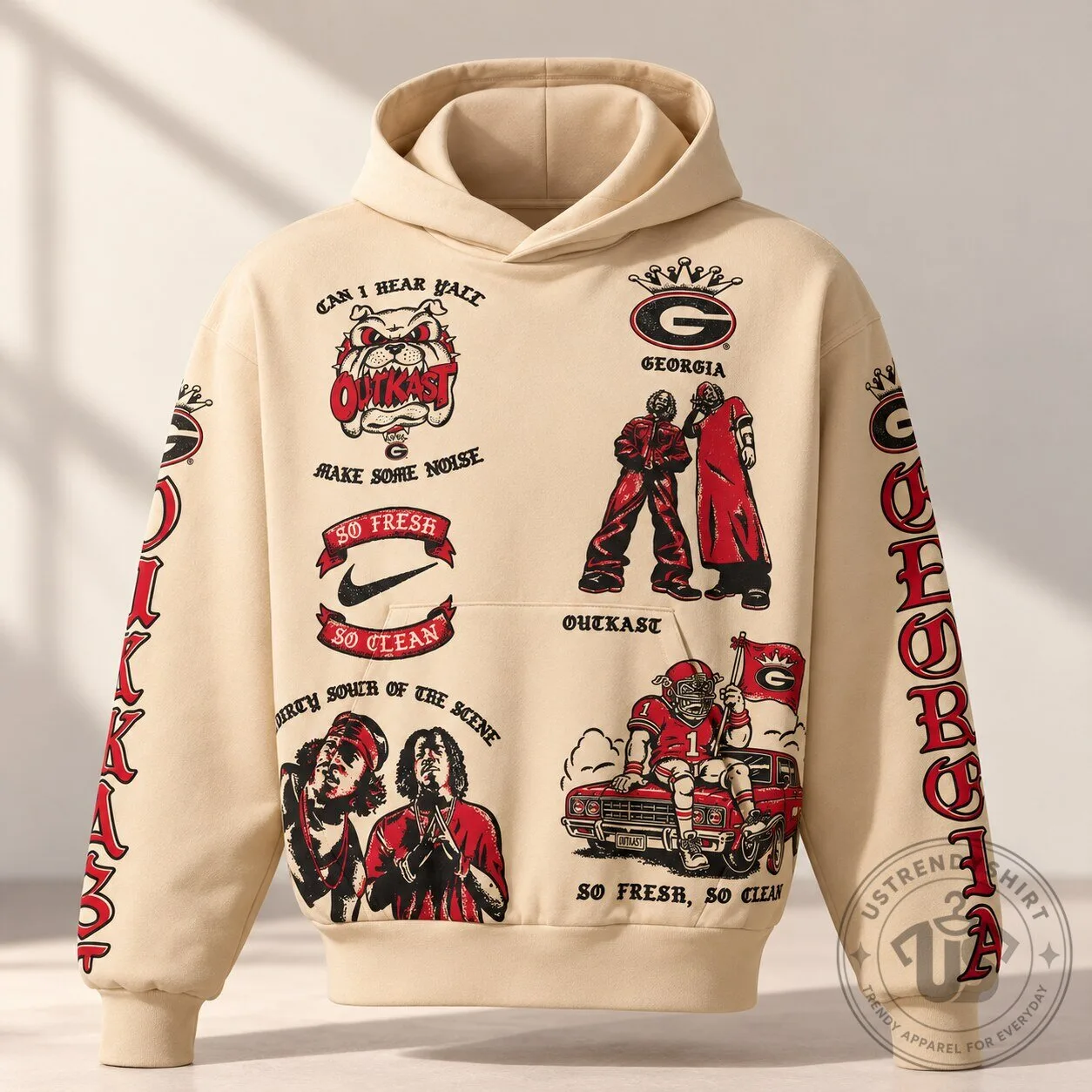 Nike x UGA x Outkast Senior Hoodie Beige