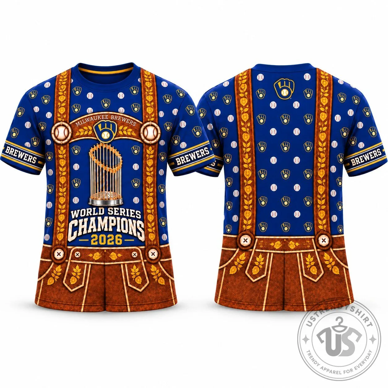 Milwaukee Brewers 2026 Oktoberfest World Series Champions T Shirt