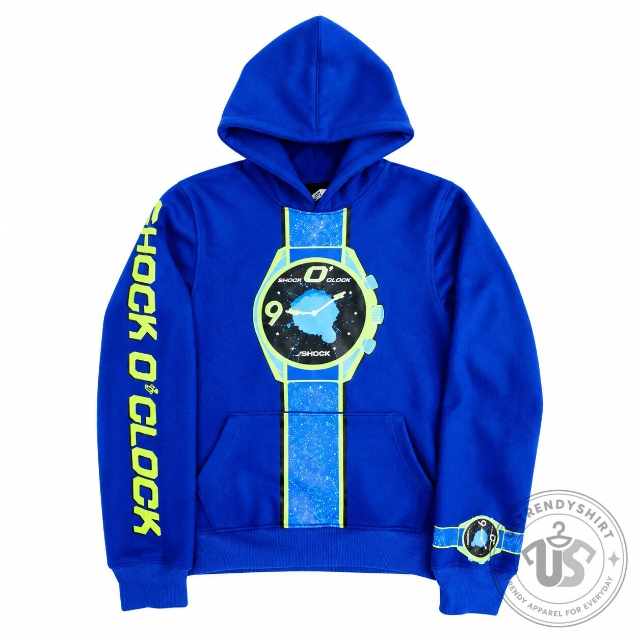 JSHOCK HOODIE Blue Shock O Clock