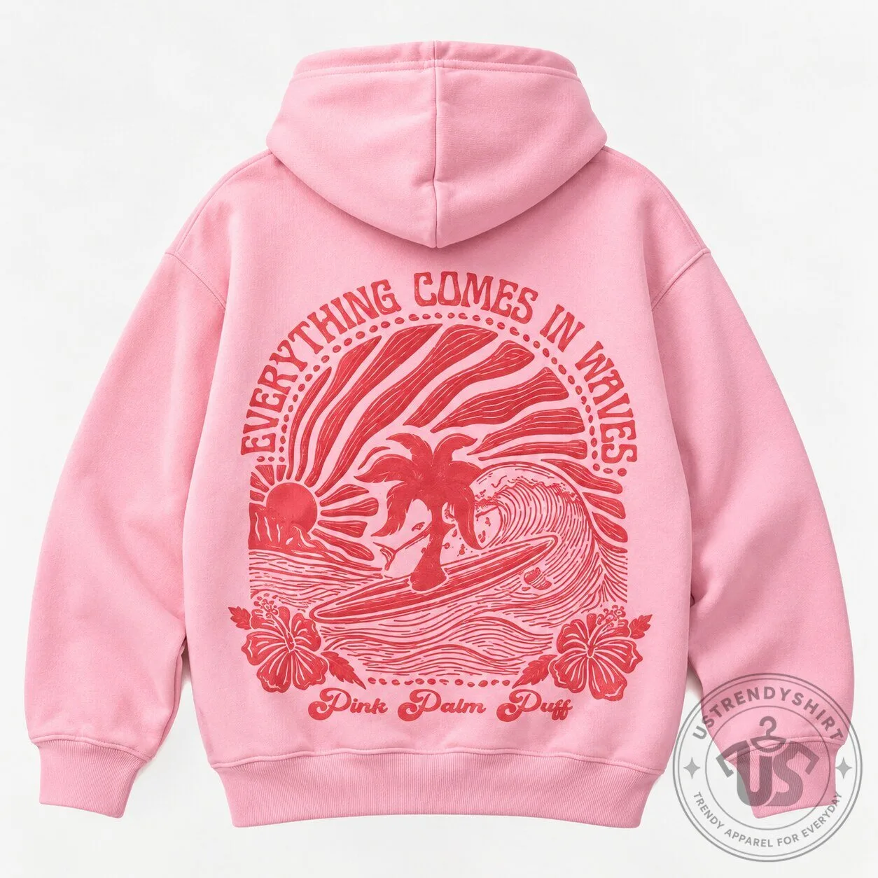 Pink Palm Puff Hoodie Aesthetic Everything Comes In Waves Vintage Graphic Oversized Hoodie 8 Pink Palm Puff Hoodie Aesthetic Everything Comes In Waves Vintage Graphic Oversized Hoodie