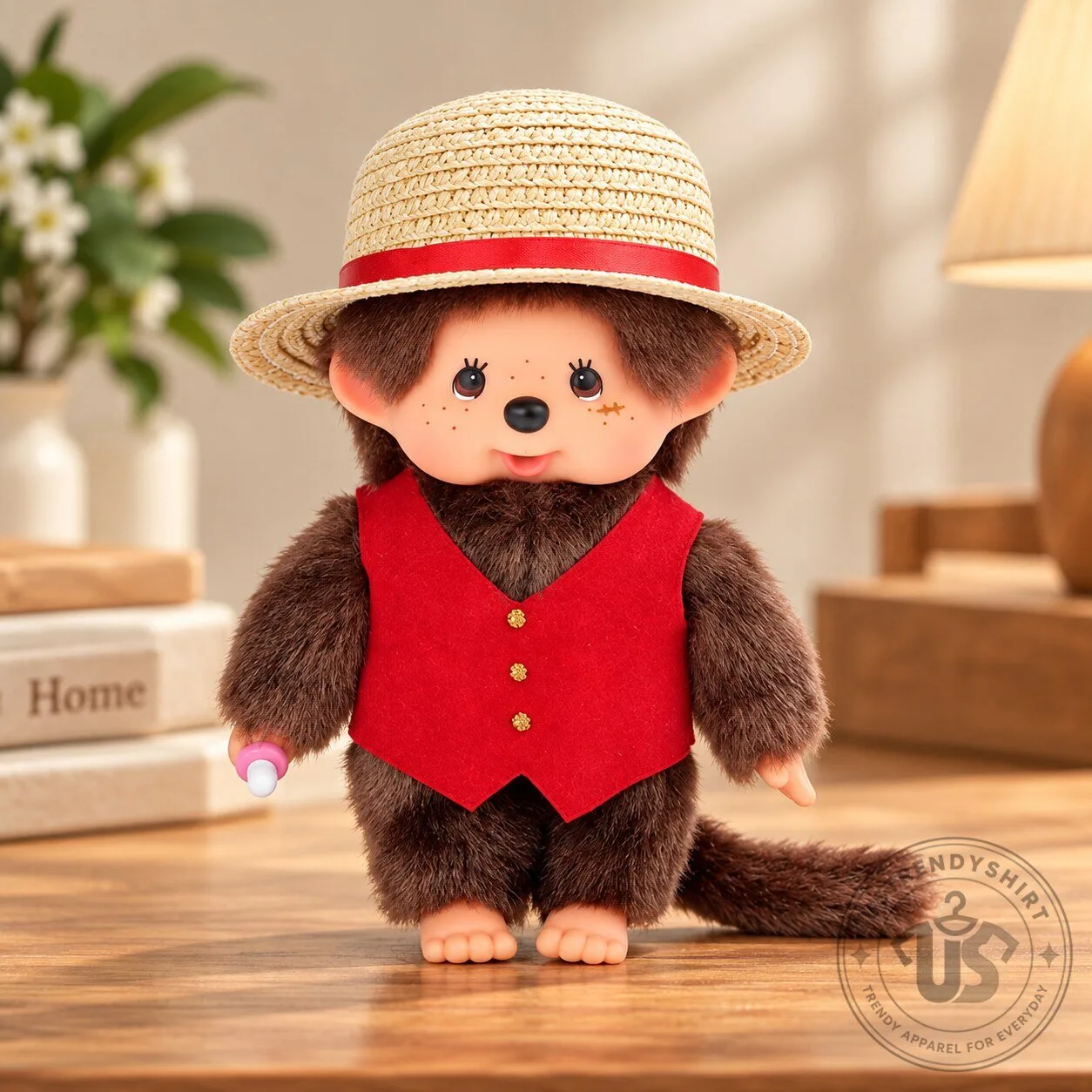 Monchhichi x Netflix ONE PIECE Season 2 Monkey D Luffy Straw Hat Plush