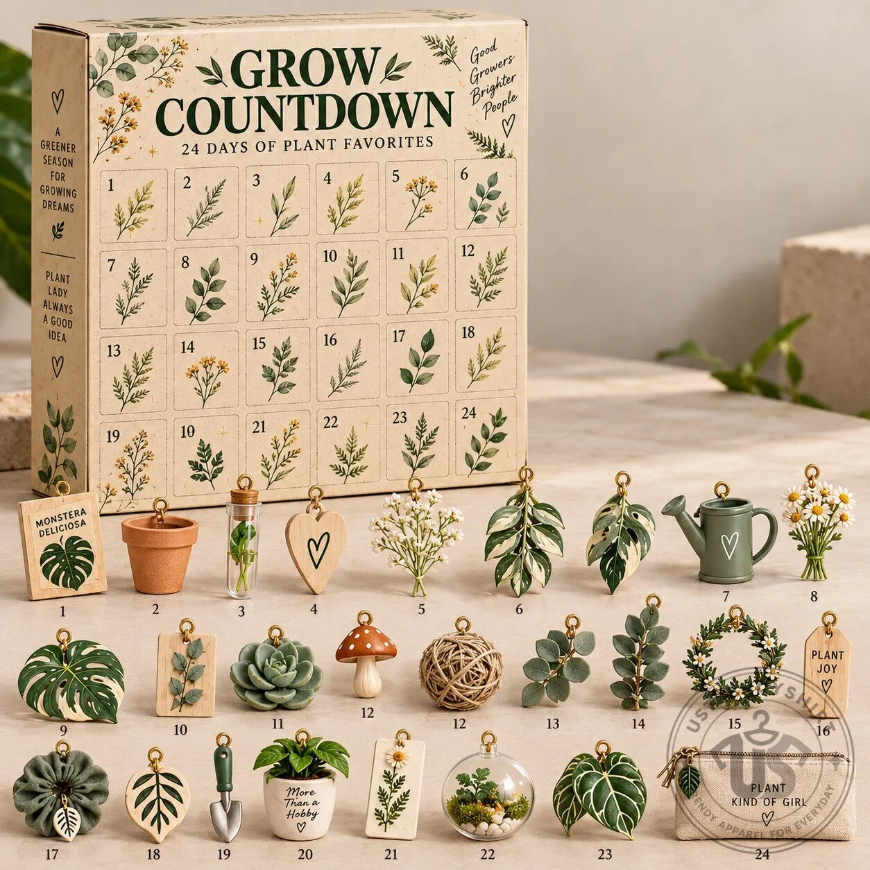 Plant Advent Calendar 2026 Grow Countdown 24 Days