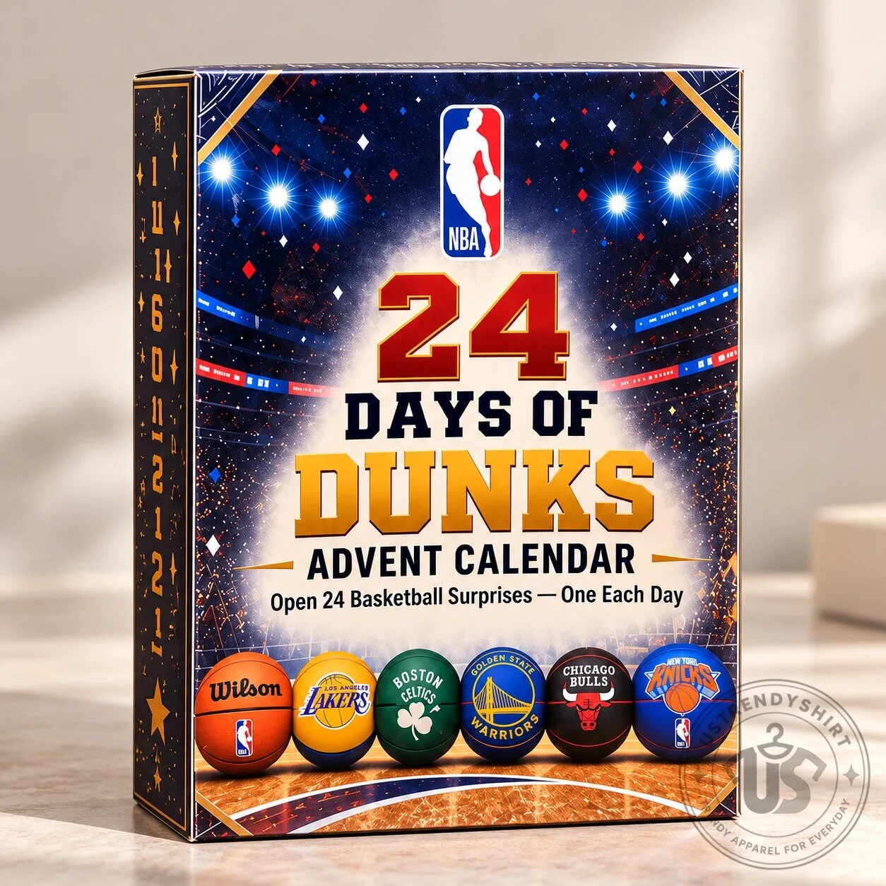 NBA Advent Calendar 24 Days Of Dunks Basketball Ornaments Gift Box 9 NBA Advent Calendar 24 Days Of Dunks Basketball Ornaments Gift Box