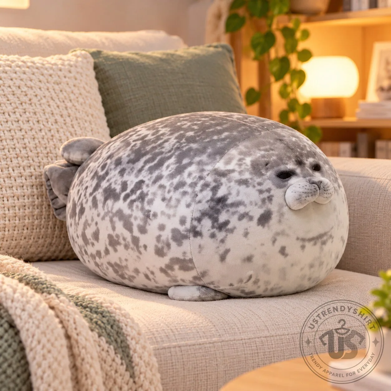 Tsuki Seal Plush Cute Blob Seal Pillow Chubby